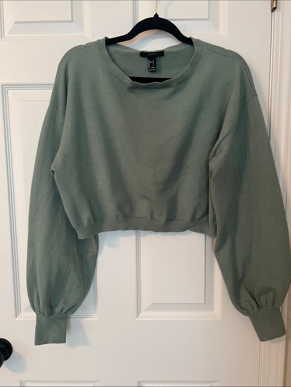 Forever 21 Sage Green Knit Pullover